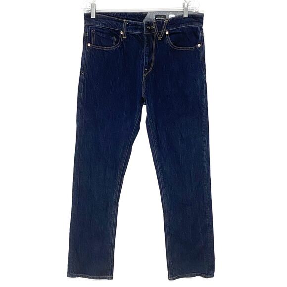 Volcom Kinkade Regular Straight Dark Wash Jeans Mens 31 Normcore Casual Ethical - Picture 1 of 11